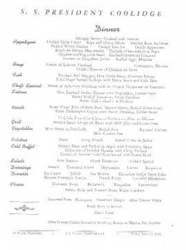 Cover of a Menu from 1941