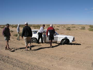 Bogged Car