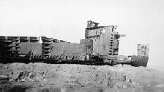 The ship eaten away by oxy