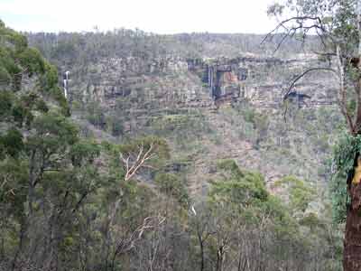 The waterfalls near Cobblers Lake