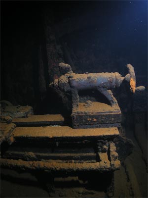 Lathe in Engine Room
