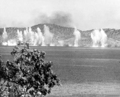 Macdhui being bombed