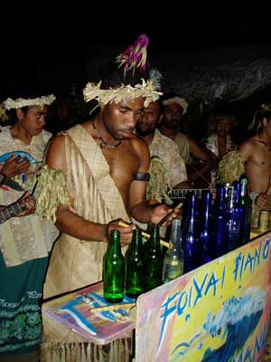 The bottle musician