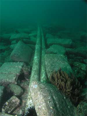 Merimbula Wharf pipe