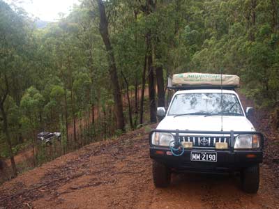 The track into Myall Creek Camping Area