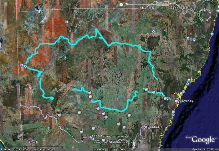Western NSW Map