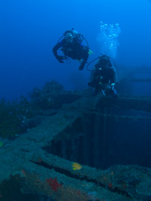 The rear section of the Promenade Deck