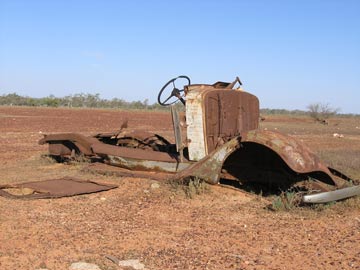 Wrecked car