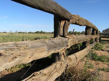 A fence at the Zanci ruins