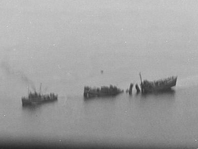 USS Tucker sinking