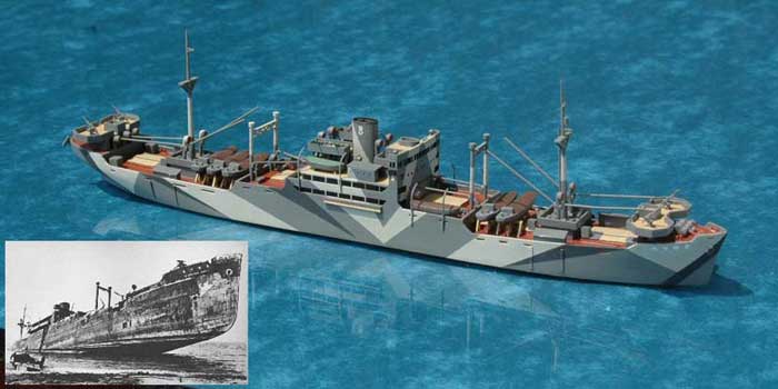 A model of Kinugawa Maru