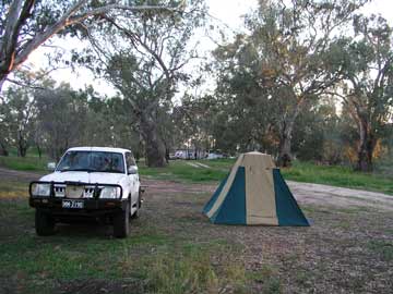 The camp site at Louth