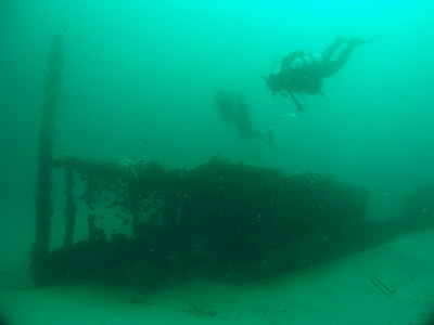 SS Oakland bow